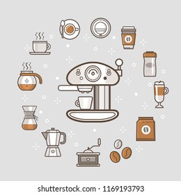 Coffee vector icon