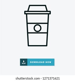 Coffee vector icon