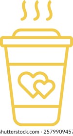 Coffee vector icon. Can be used for printing, mobile and web applications.