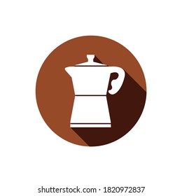 Coffee vector icon collection. Coffee solid basic button.