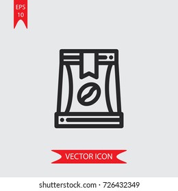 Coffee vector icon, illustration symbol