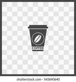 Coffee vector icon. Isolated illustration. Business picture.