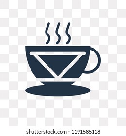 Coffee vector icon isolated on transparent background, Coffee transparency concept can be used web and mobile