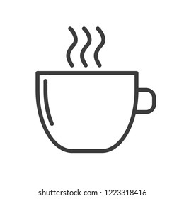 coffee vector icon in modern flat style isolated. coffee support is good for your web design.