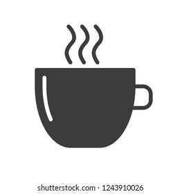 coffee vector icon in modern flat style isolated. coffee support is good for your web design.