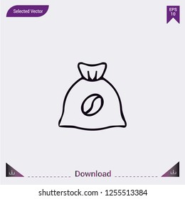 Coffee vector icon. Modern, simple, isolated, flat best quality icon for web site designs or mobile apps. Vector illustration.