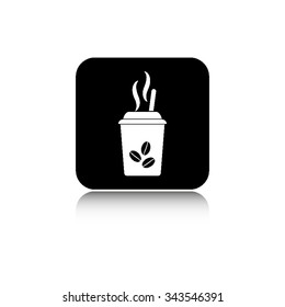 coffee - vector icon  with shadow
