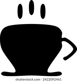 coffee vector icon - simple round curve