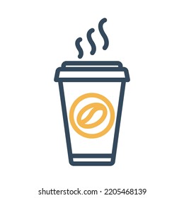 Coffee Vector Icon which is suitable for commercial work and easily modify or edit it

