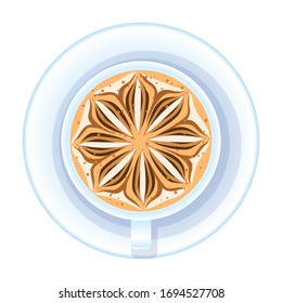 Icono de vector de café.Icono vectorial de caricatura aislado en café de fondo blanco.