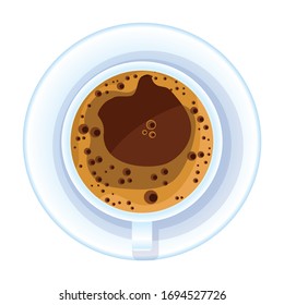 Coffee vector icon.Cartoon vector icon isolated on white background coffee.