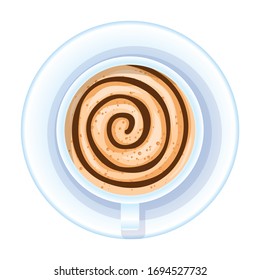 Icono de vector de café.Icono vectorial de caricatura aislado en café de fondo blanco.