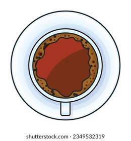 Coffee vector icon.Color vector icon isolated on white background coffee.