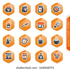 Coffee vector icons for user interface design