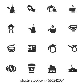 Coffee Vector Icons For User Interface Design