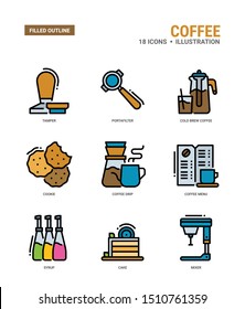 Coffee Vector icons for web design, book, magazine, poster, ads, app, etc.