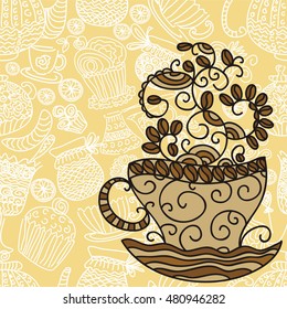 Coffee. Vector illustration.
