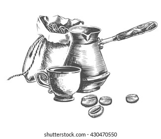 Turkish Coffee Illustration Images Stock Photos Vectors Shutterstock