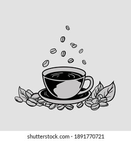 coffee vector illustration detailed and editable