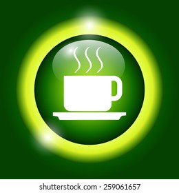 coffee vector illustration. Flat design style EPS