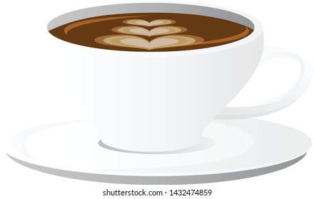 Coffee vector illustration, Coffee isolated on white background