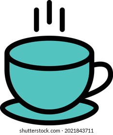 ilustración del vector de café aislada en un fondo transparente. iconos vectoriales de color para el concepto o los gráficos web.