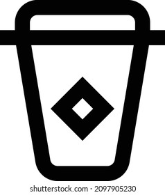 ilustración del vector de café aislada en un fondo transparente. iconos vectoriales de trazo para el concepto o gráficos web.