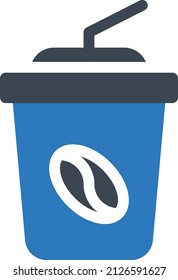 ilustración de coffee Vector en un fondo transparente. Símbolos de calidad premium. Icono vector glifos para concepto y diseño gráfico.