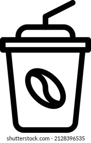 coffee Vector illustration on a transparent background. Premium quality symbols. Stroke vector icon for concept and graphic design.