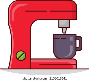 coffee Vector illustration on a transparent background. Premium quality symmbols. Vector line flat icons for concept and graphic design. 