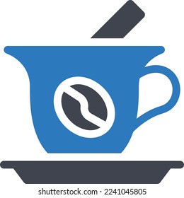 coffee Vector illustration on a transparent background. Premium quality symmbols. Glyphs vector icons for concept and graphic design. 
