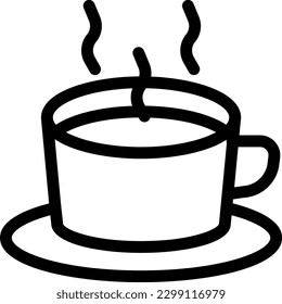 ilustración de coffee Vector en un fondo transparente. Símbolos de calidad superior. Iconos vectoriales de línea delgada para el diseño de conceptos y gráficos.