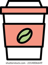coffee Vector illustration on a transparent background. Premium quality symmbols. Line Color vector icons for concept and graphic design.
