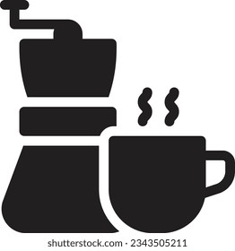 coffee Vector illustration on a transparent background.Premium quality symmbols.Glyphs vector icon for concept and graphic design. 
