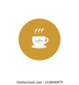 Coffee vector illustration. Illustration symbol of coffee shop