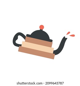 coffee vector illustrations simple minimalistic flat design style. design elements for projects, coffee bean packaging, different coffee preparing tools, trendy boho cafe branding doodles