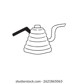 Coffee vector illustrations simple minimalistic flat design style.