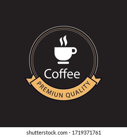 Coffee vector logo - coffee cup logo