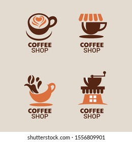 Coffee vector logo design template. Suitable for label, emblem and badge for culinary business