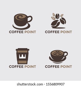 Coffee vector logo design template. Suitable for label, emblem and badge for culinary business