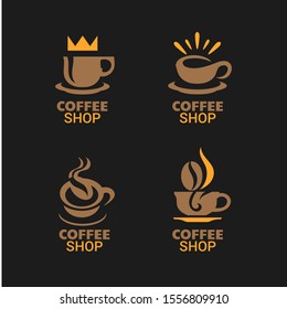 Coffee vector logo design template. Suitable for label, emblem and badge for culinary business