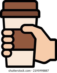 coffee vector on white background. isolated Vector icon
