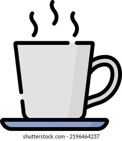coffee vector on white background. isolated Vector icon