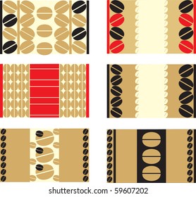 Coffee vector ornaments