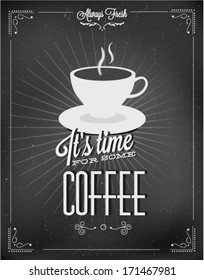 Coffee vector poster
