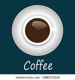 Coffee vector, coffee poster or banner, Cup of coffee, drink vector illustration.