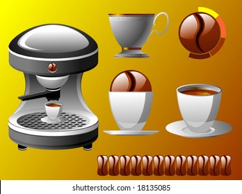 coffee vector set
