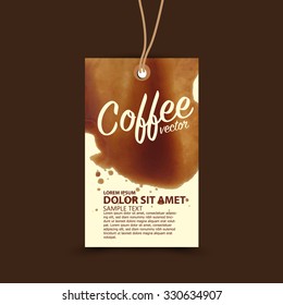 Coffee vector template