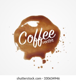 Coffee vector template