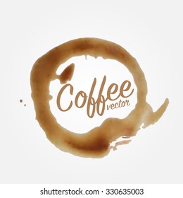 Coffee vector template